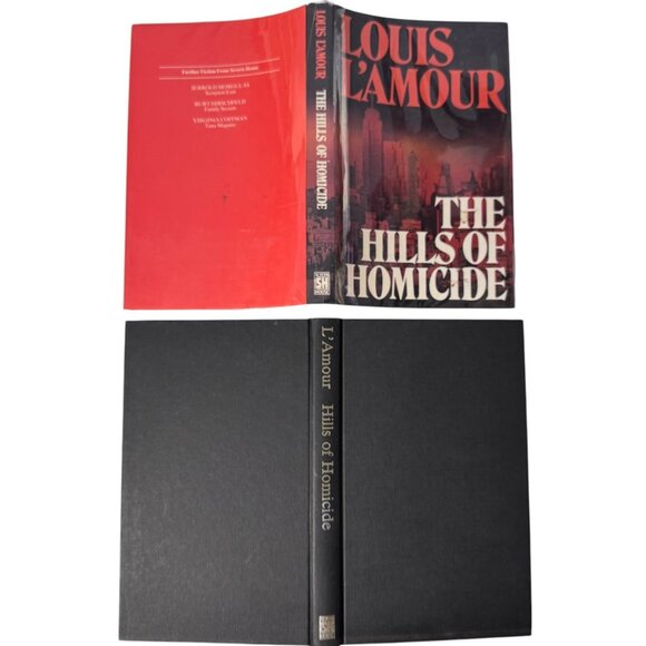 Louis L'Amour The Hills Of Homicide 1st British Edition HC 1987 Severn House Pub - Picture 3 of 15